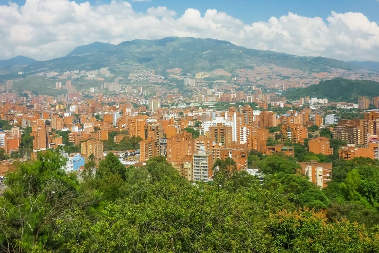 Vistas de Medellín desde el Cerro Nutibara