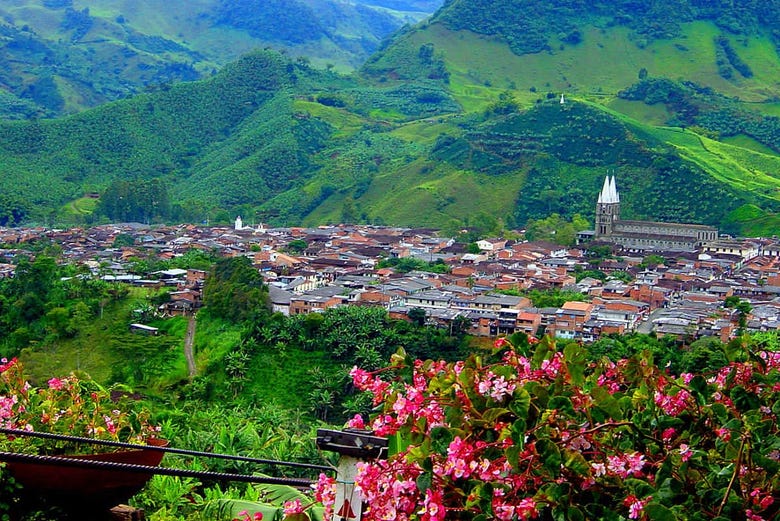 Panorámica de Jardín, en Antioquia