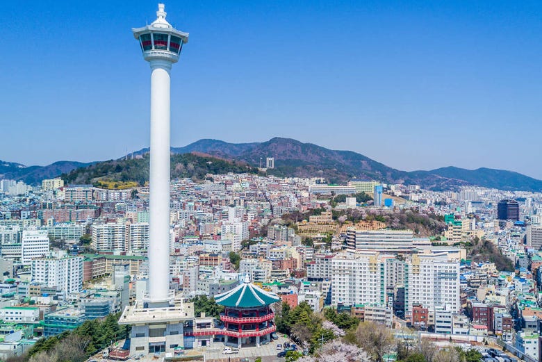 Vue panoramique de Busan