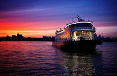 Passeio noturno de barco pelo rio Han