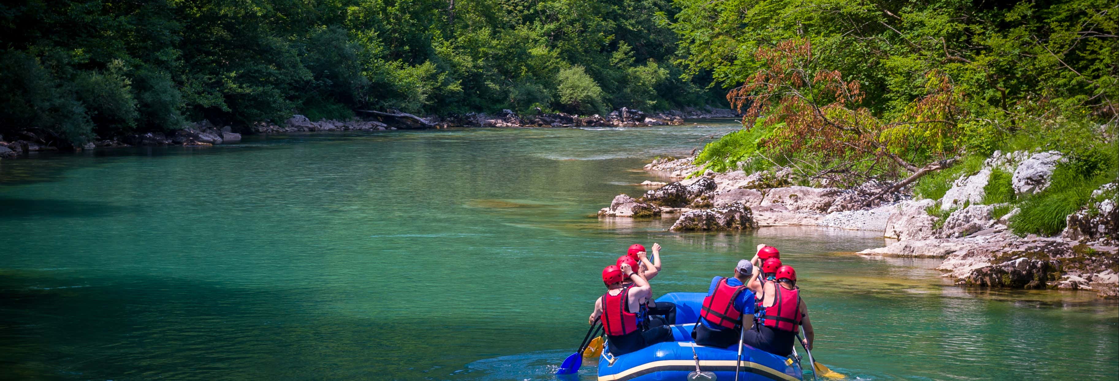 Rafting y rápel en el río Balsa desde Arenal