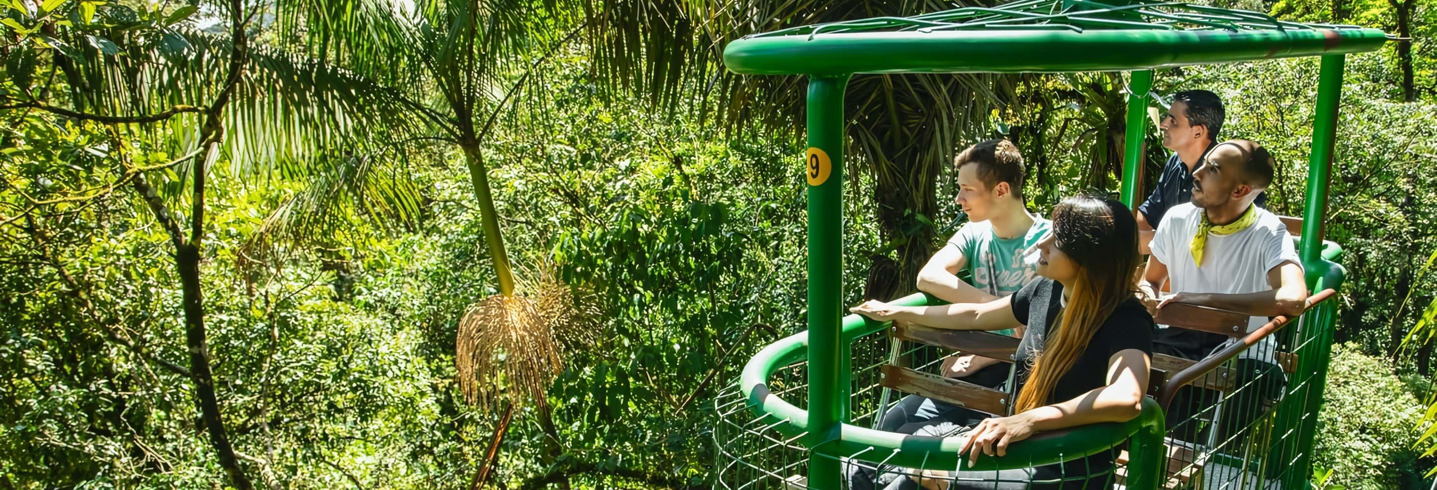 Excursión al parque de aventuras Rainforest Atlantic desde Guápiles