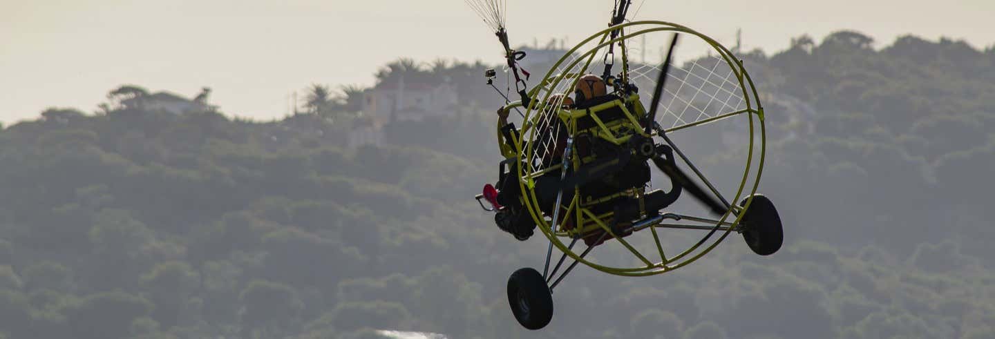Vuelo en paramotor sobre Aranjuez desde Puntarenas
