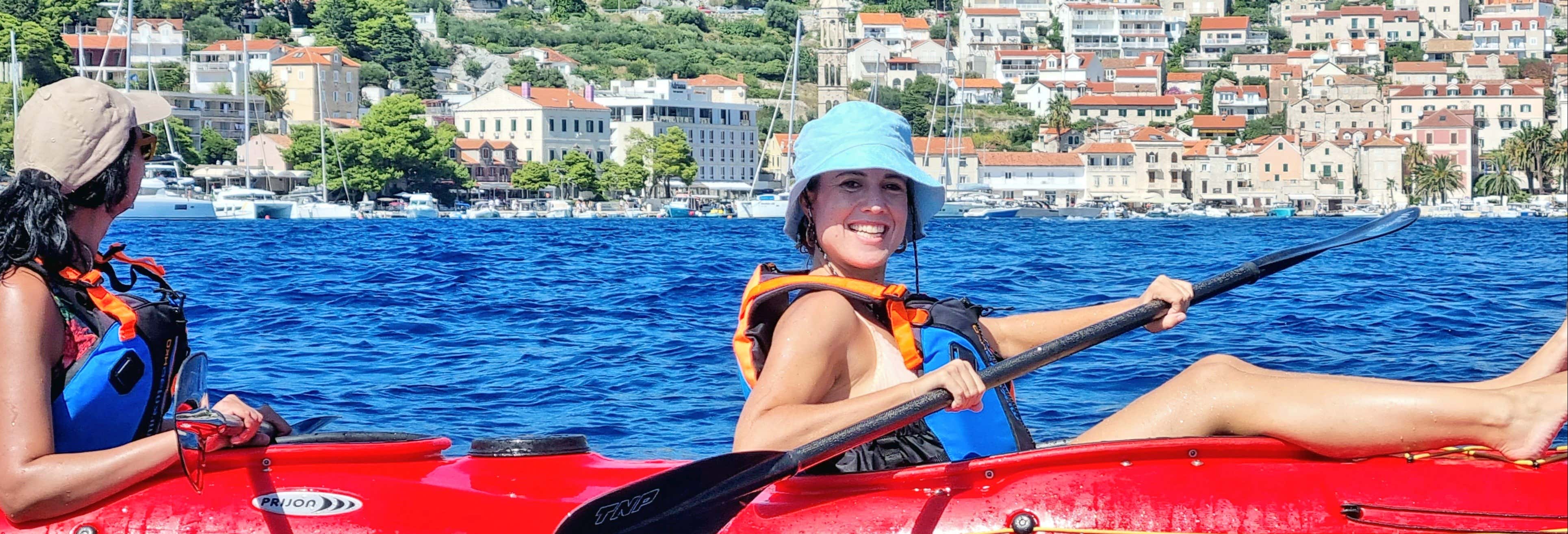 Tour delle isole Spalmadori in kayak