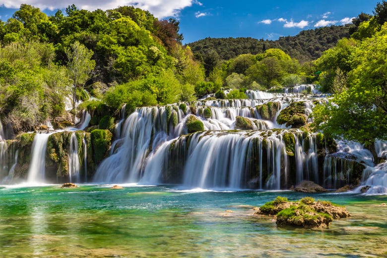 As cataratas Krka são um dos tesouros da Croácia