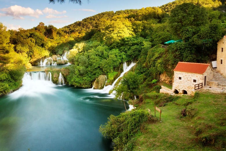 Beautiful natural landscapes of Krka