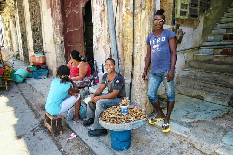 Vendedores callejeros de comida