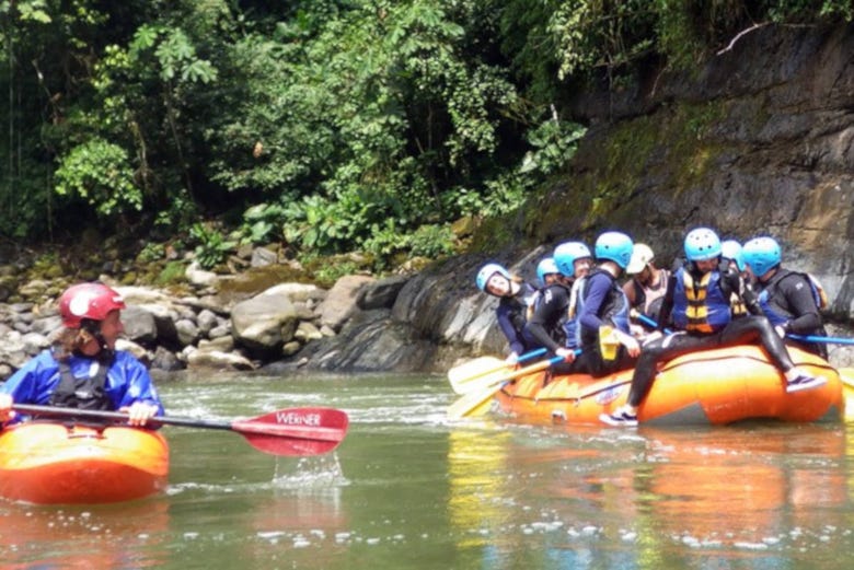 Rafting on the river Pastaza