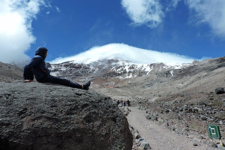 Vistas del volcán Chimborazo