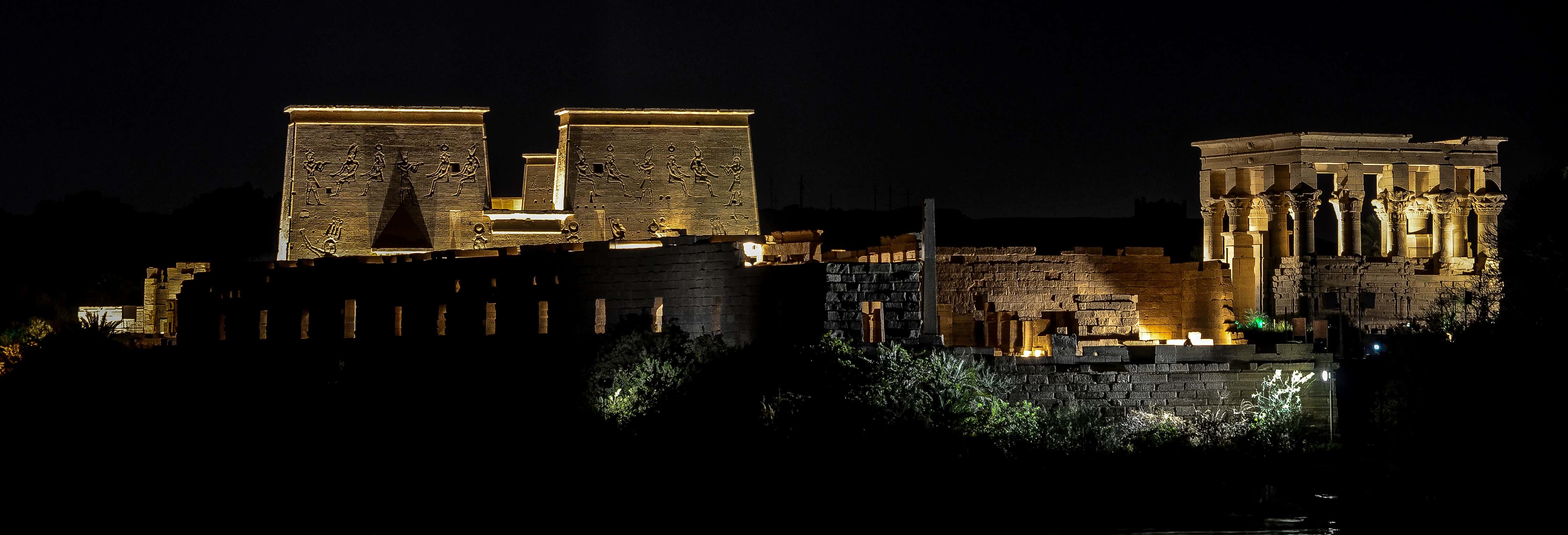 Espectáculo de luz y sonido en el Templo de Philae