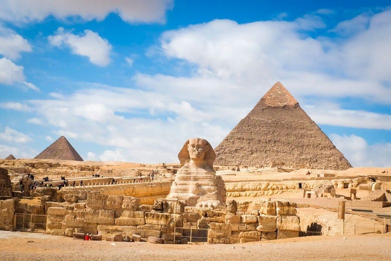 La Sfinge e le piramidi di Giza