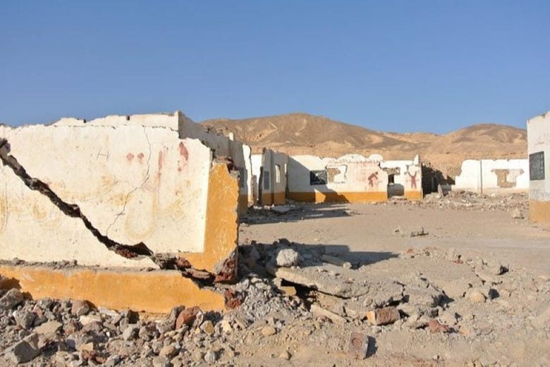 Casas da cidade fantasma de Umm el Howeitat