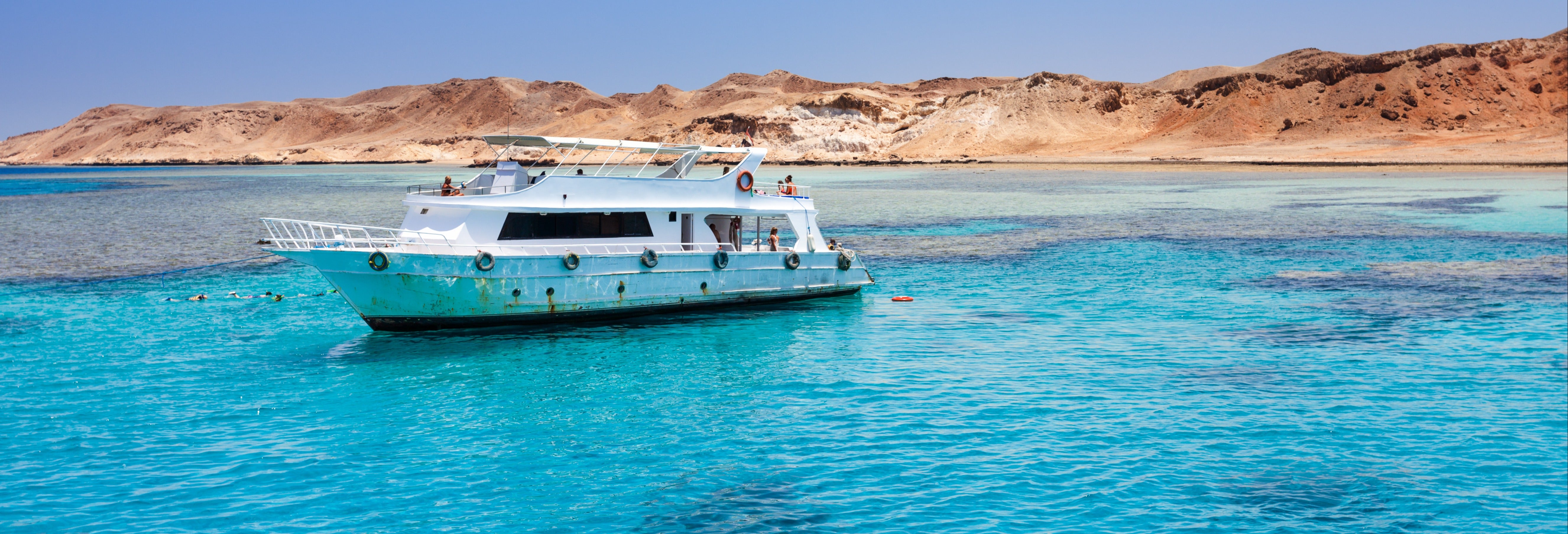 Excursión en barco y snorkel en la Isla Tirán desde Sharm el-Sheij