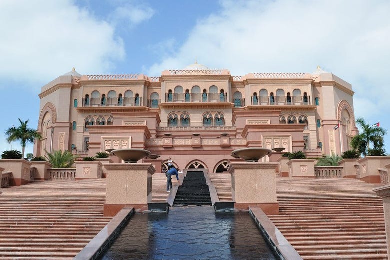 The luxury Emirates Palace hotel