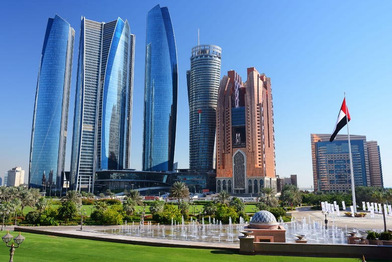 Admiring Abu Dhabi's Etihad Towers