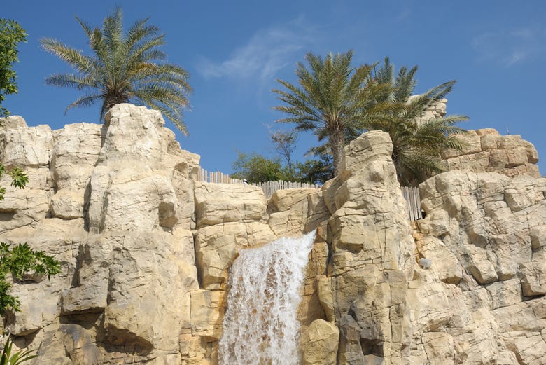 Waterfalls at Wild Wadi Waterpark