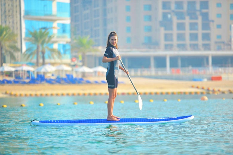 The paddle board rental in Dubai
