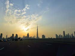 A road in Dubai