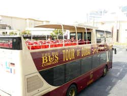 The sightseeing bus of Dubai