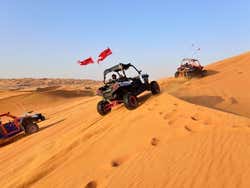 Exploring the desert in a buggy