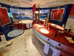 The bathroom of the suite in Burj Al Arab