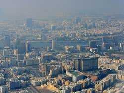 Arriving in Dubai by plane