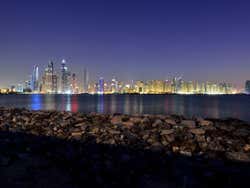 The skyline of Dubai Marina