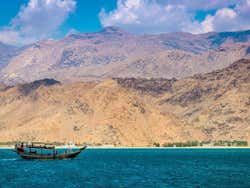 The landscapes of Musandam seen from the boat