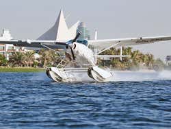 The waterplane landing in Dubai