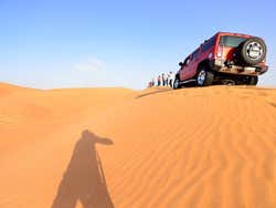 Exploring the desert in a Hummer H2
