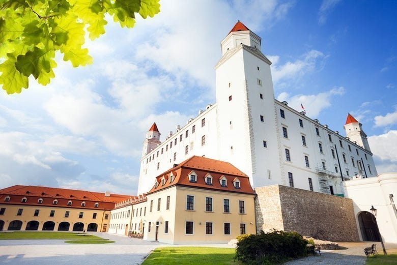 The imposing Bratislava Castle