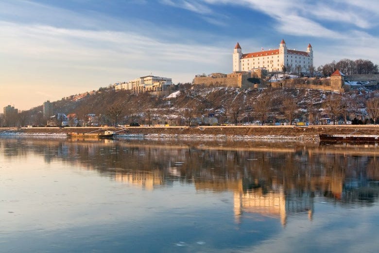 Bratislava Castle across the Danube