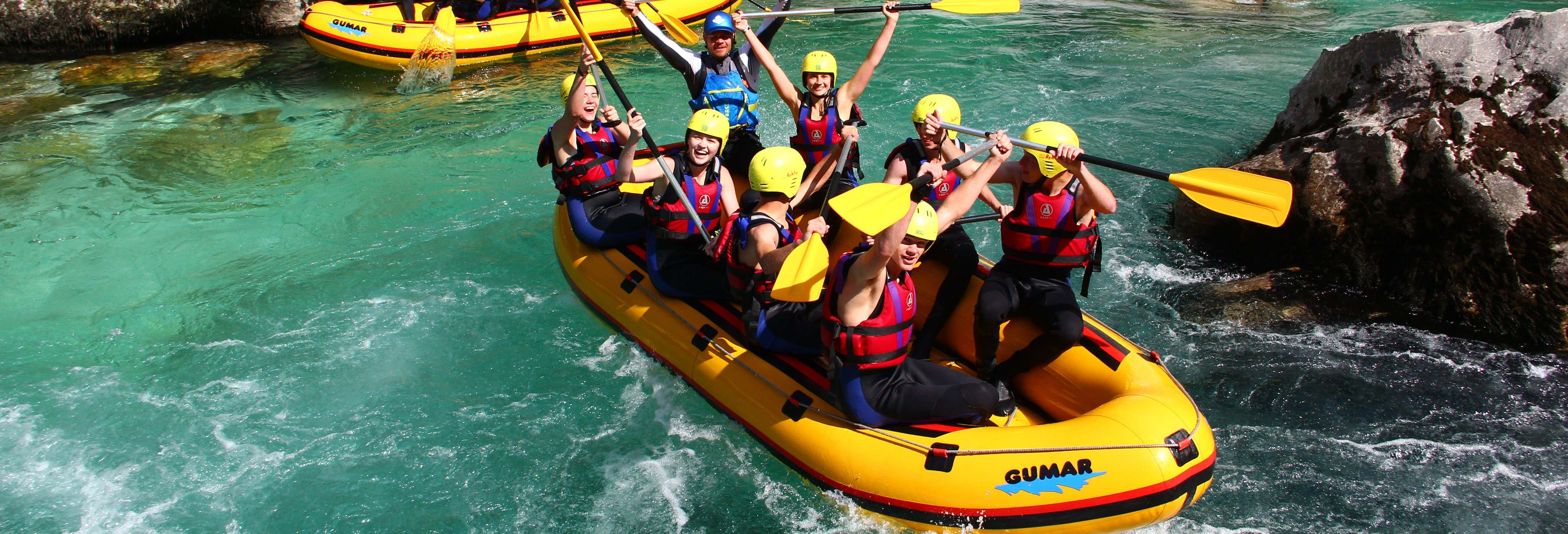 Rafting no rio Isonzo