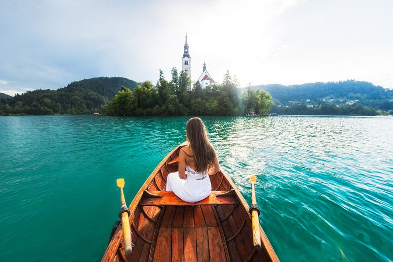 Giro in pletna sul lago di Bled