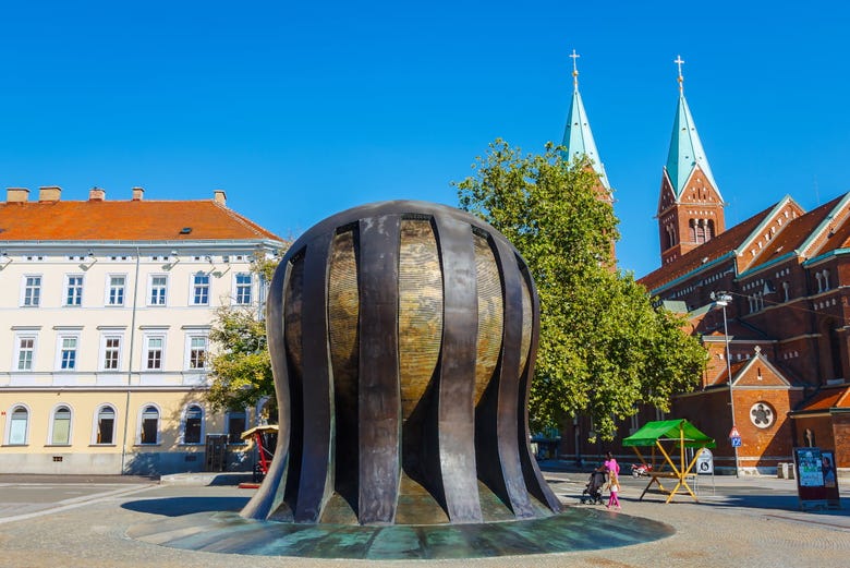 La piazza principale di Maribor