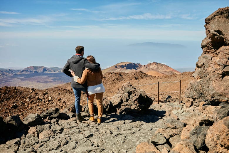 Enjoying the landscapes of the Teide