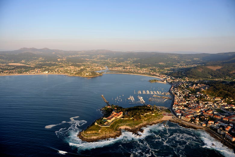 Paisagens de Baiona, na costa de Pontevedra