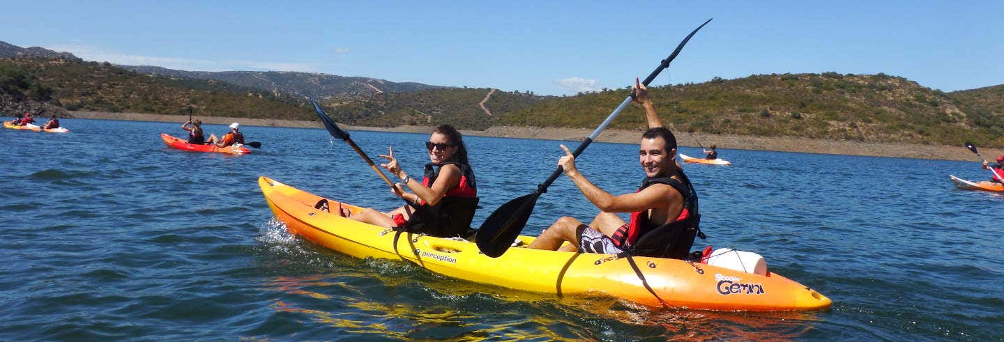Tour en kayak por el embalse del Rumblar desde Baños de la Encina