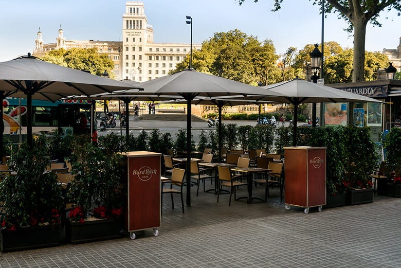 The terrace of the restaurant