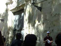 Restos de los los bombardeos durante la Guerra Civil