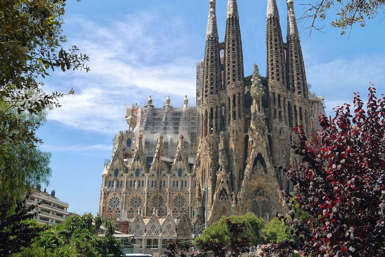 View of the Sagrada Familia