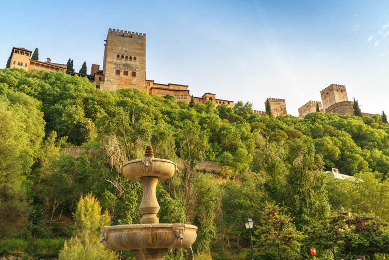Vista de la Alhambra desde el río Darro