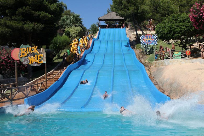 Water slide at Aqualandia