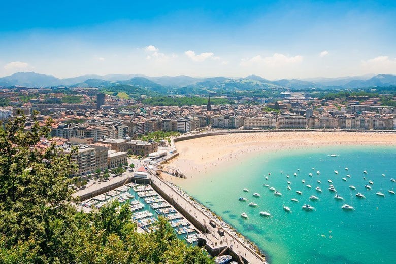 Vista panorâmica de San Sebastián