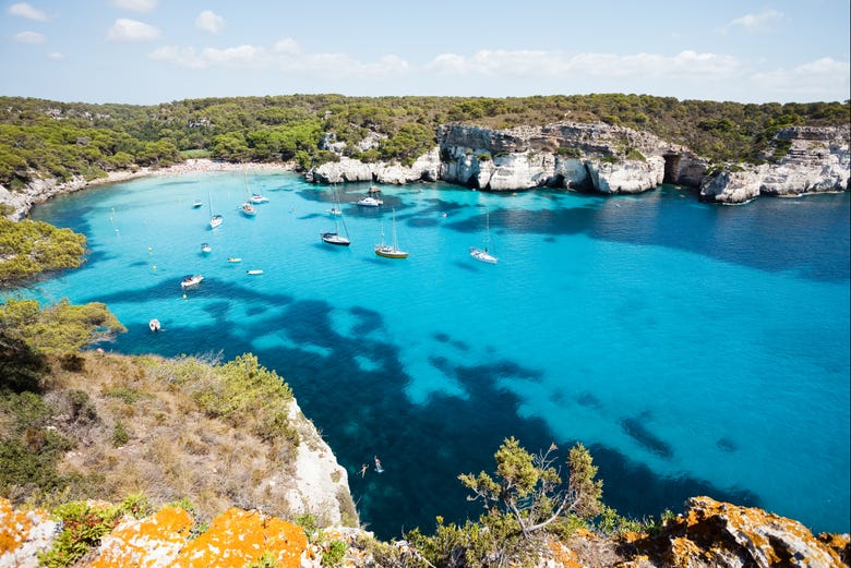 Macarella Cove, in Southern Menorca