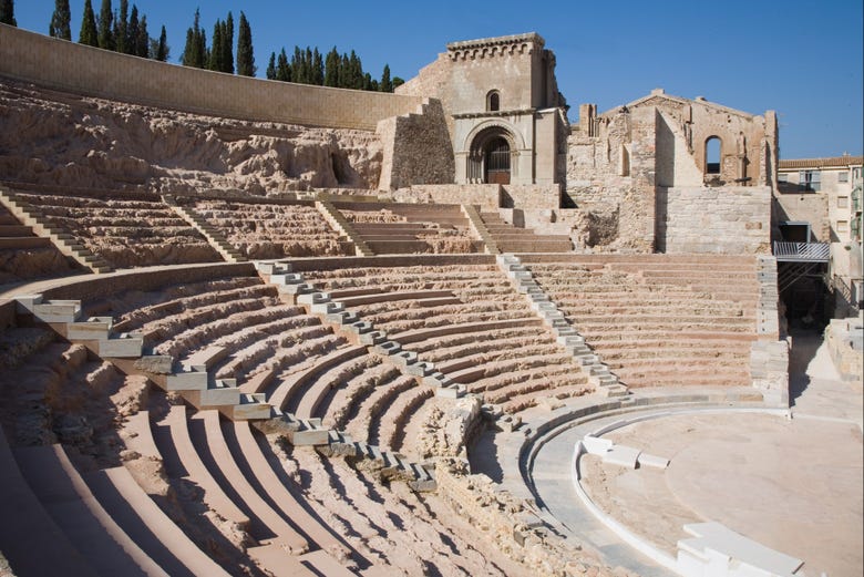 Seating section of the Roman Theater