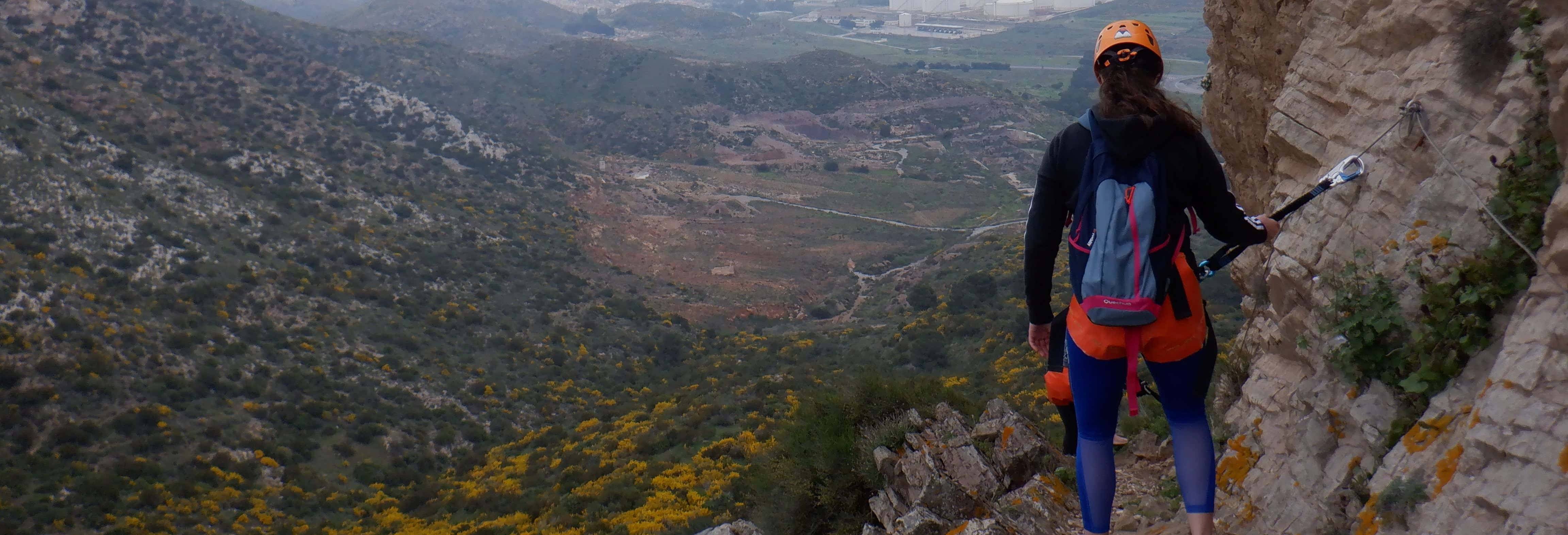 Excursión a vía ferrata del Cabezo de la Porpuz desde Cartagena