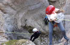 Barranquismo seco en el cañón de Almadenes