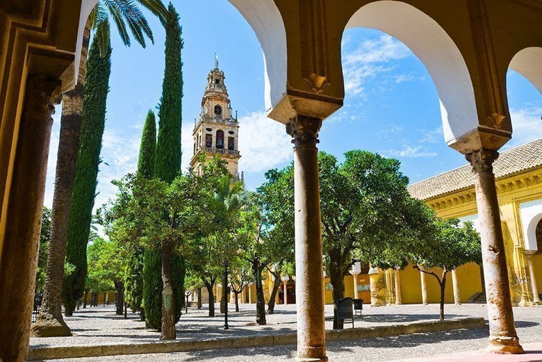 The courtyard of the Mezquita of Cordoba