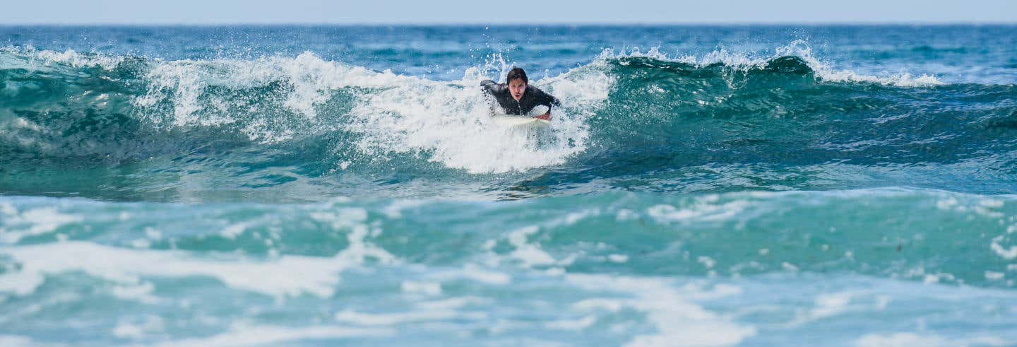 Curso de surf en La Lanzada